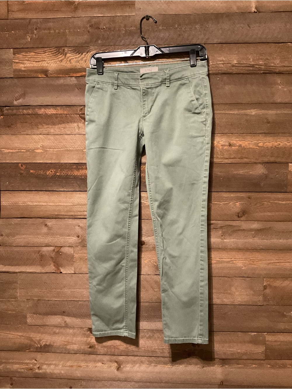 LOFT Women’s Light Olive Green Chino Twill Pants Size 2P 2 Petite